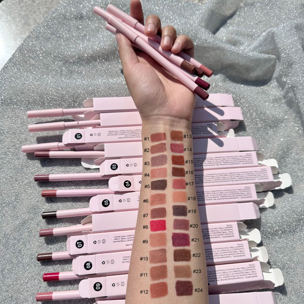 Customize Lip Liner Highly Pigmented Natural Private Label Wholesale Lipliner Lip Pencil