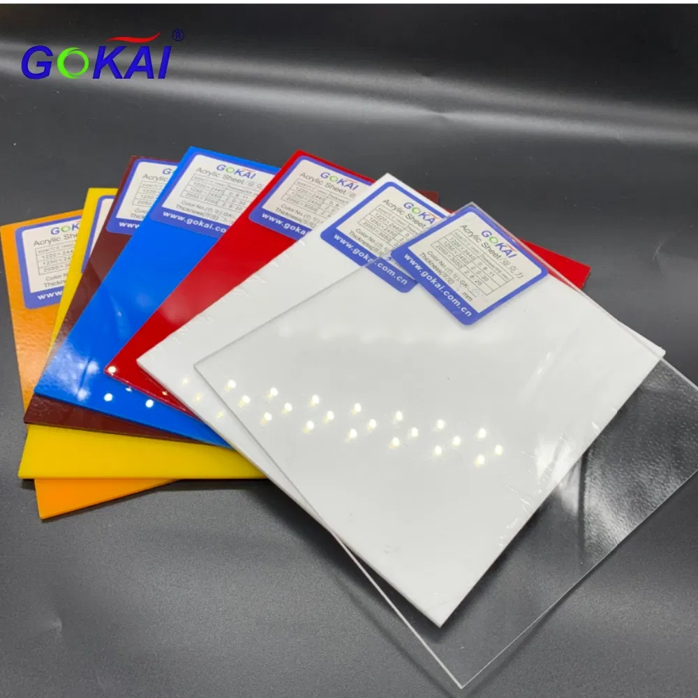Gokai Transparent/Colored Glass 5mm-30mm Clear Cast Acrylic Sheet for Display/Advertising/Decoration