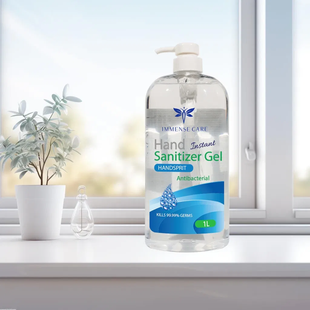 1L 75% Alcohol Instant Hand Sanitizer Gel Wash-Free Anti-Bacteria Moisturizing Disinfectant Hand Gel Portable & Bulk 75% Alcohol Instant Hand Sanitizer