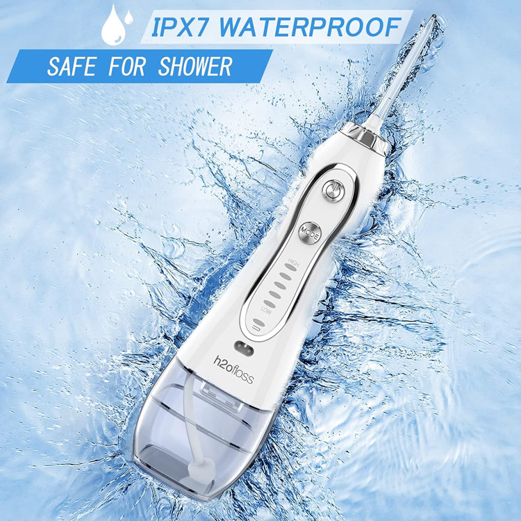 SJ Cordless Irrigator Oral 5 Modes Portable Rechargeable Electric Ultrasonic Dental Teeth Cleaning Water Flosser