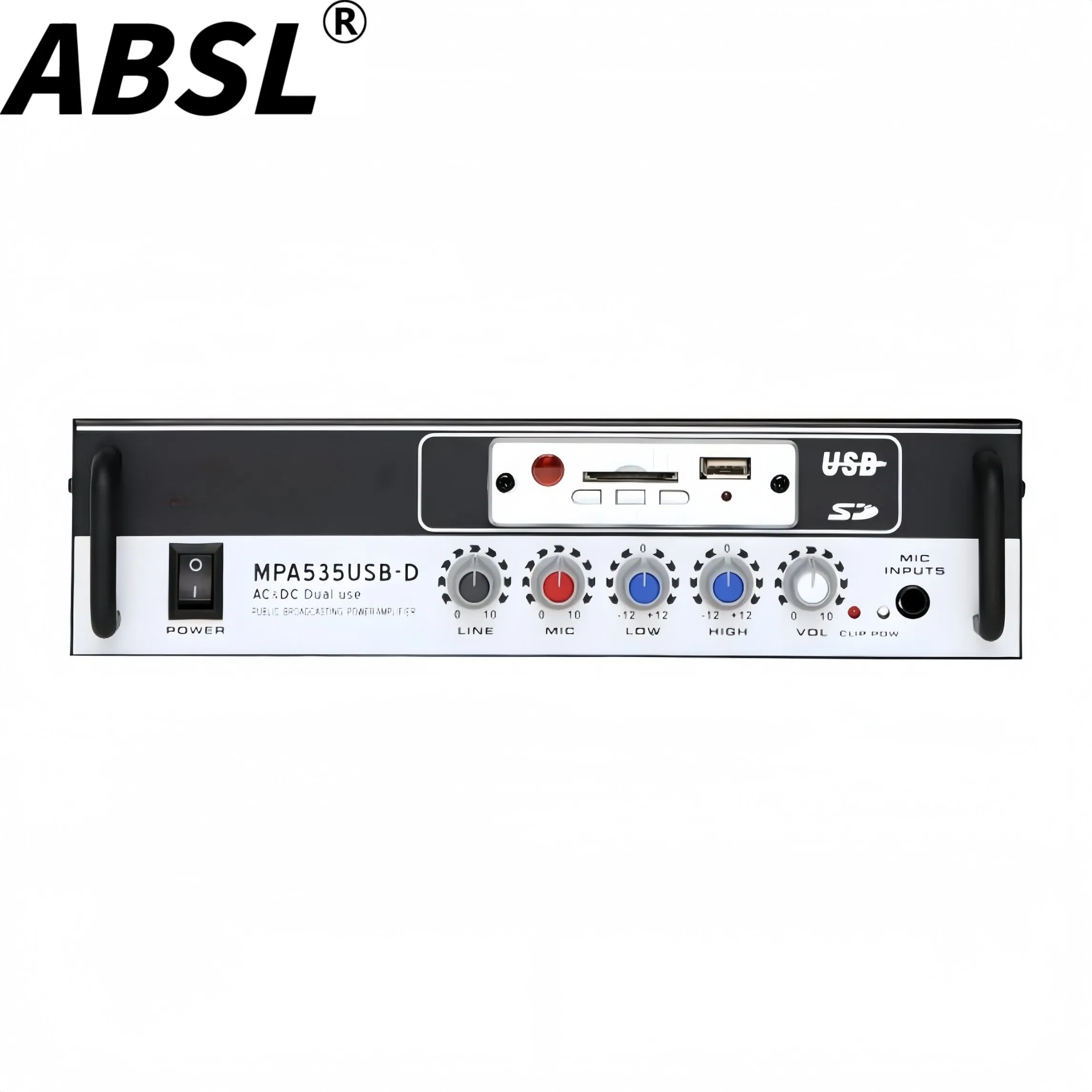 AC/DC 12V Powered Portable Class-D Digital PA Audio Power Amplifier for Shops