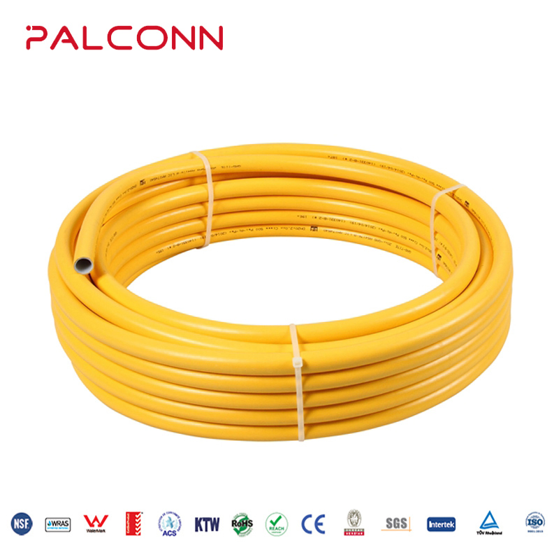 CE Certificated Yellow Color 2632mm PE-Al-PE Aluminium Composite Gas Pipe
