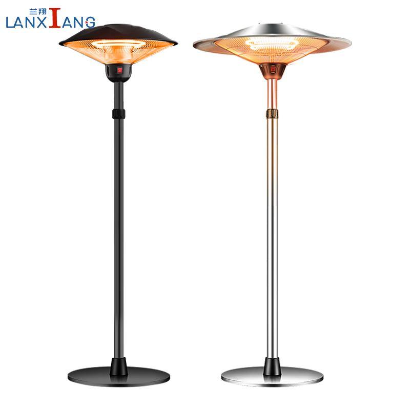 220V 3000W High Quality Black Waterproof Standing Mechanical Patio Heater for Outdoor
