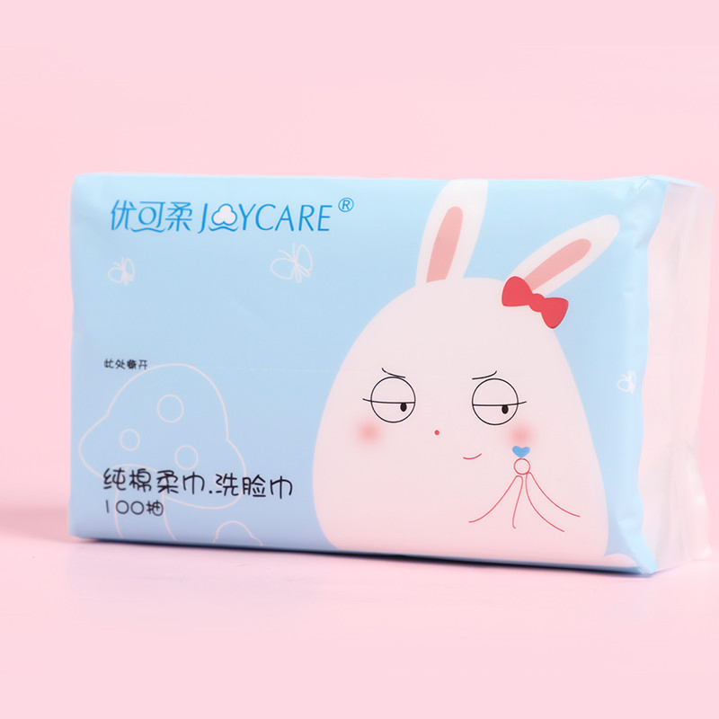 Best Selling High Quality Custom Different Size White Facial Cotton Tissues