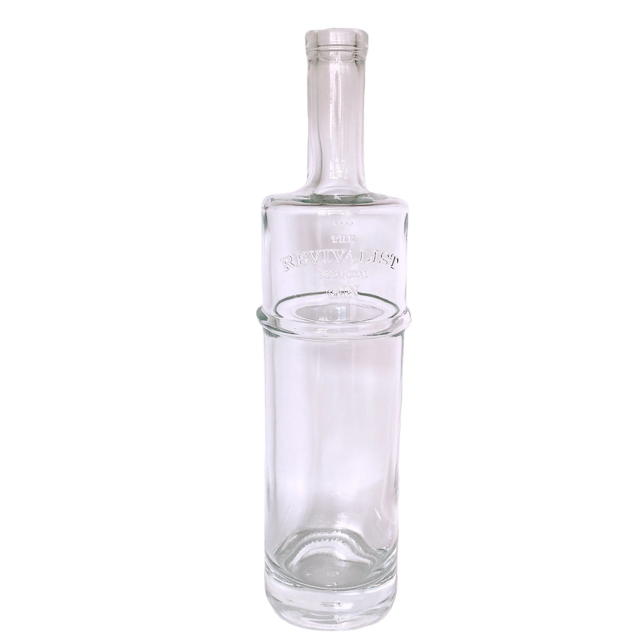 Прозрачная стеклянная бутылка для водки 1.75 л