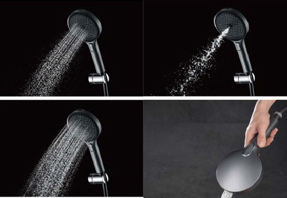 Premium Plastic Shower System with Hand Spray and Temperature Display