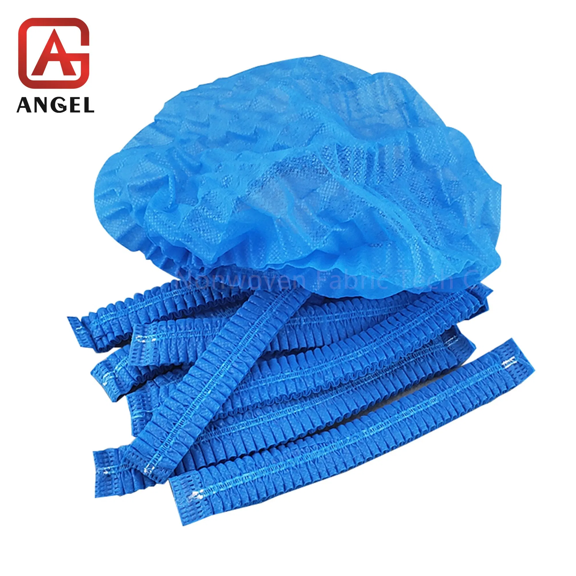 Non Woven Disposable Round Cap/Nurse Cap/Bouffant Cap/Hair Net/Mob Cap/Clip Cap