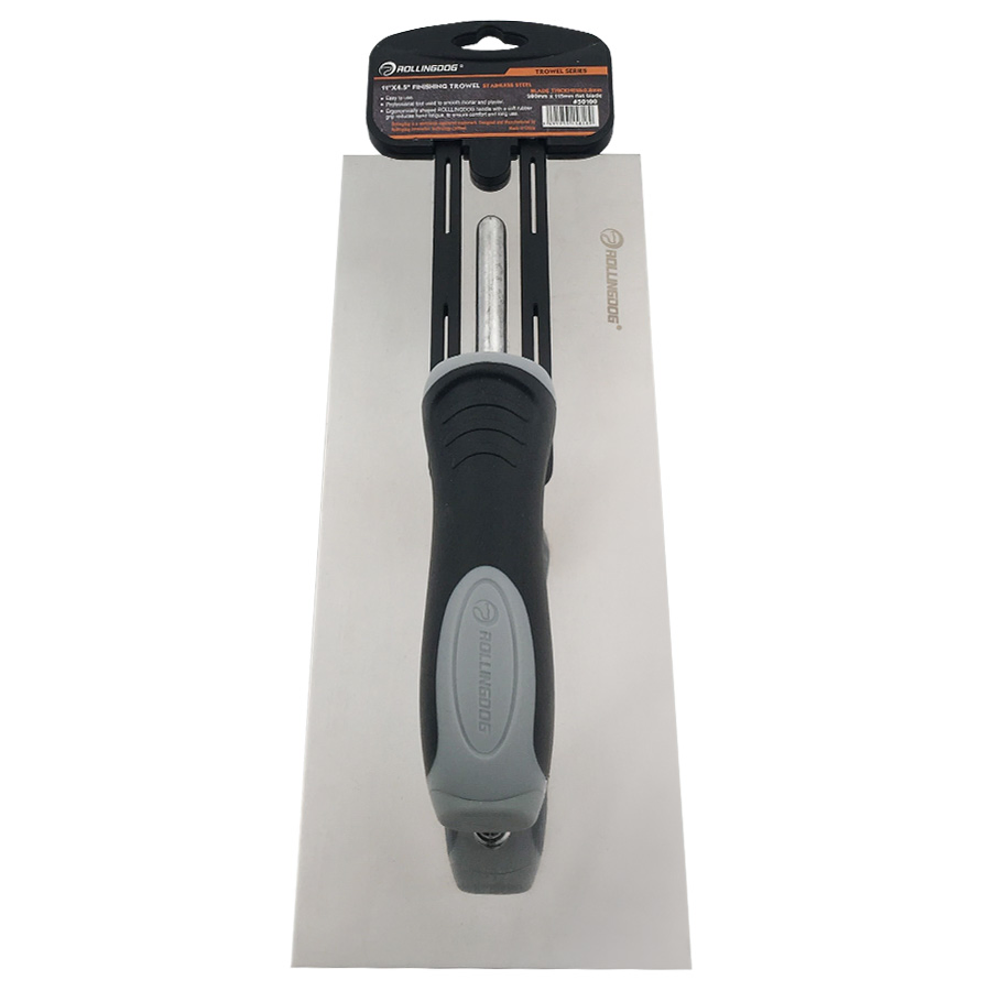 Rollingdog PRO 50100 Polished 420 Stainless Steel Plastering Trowel