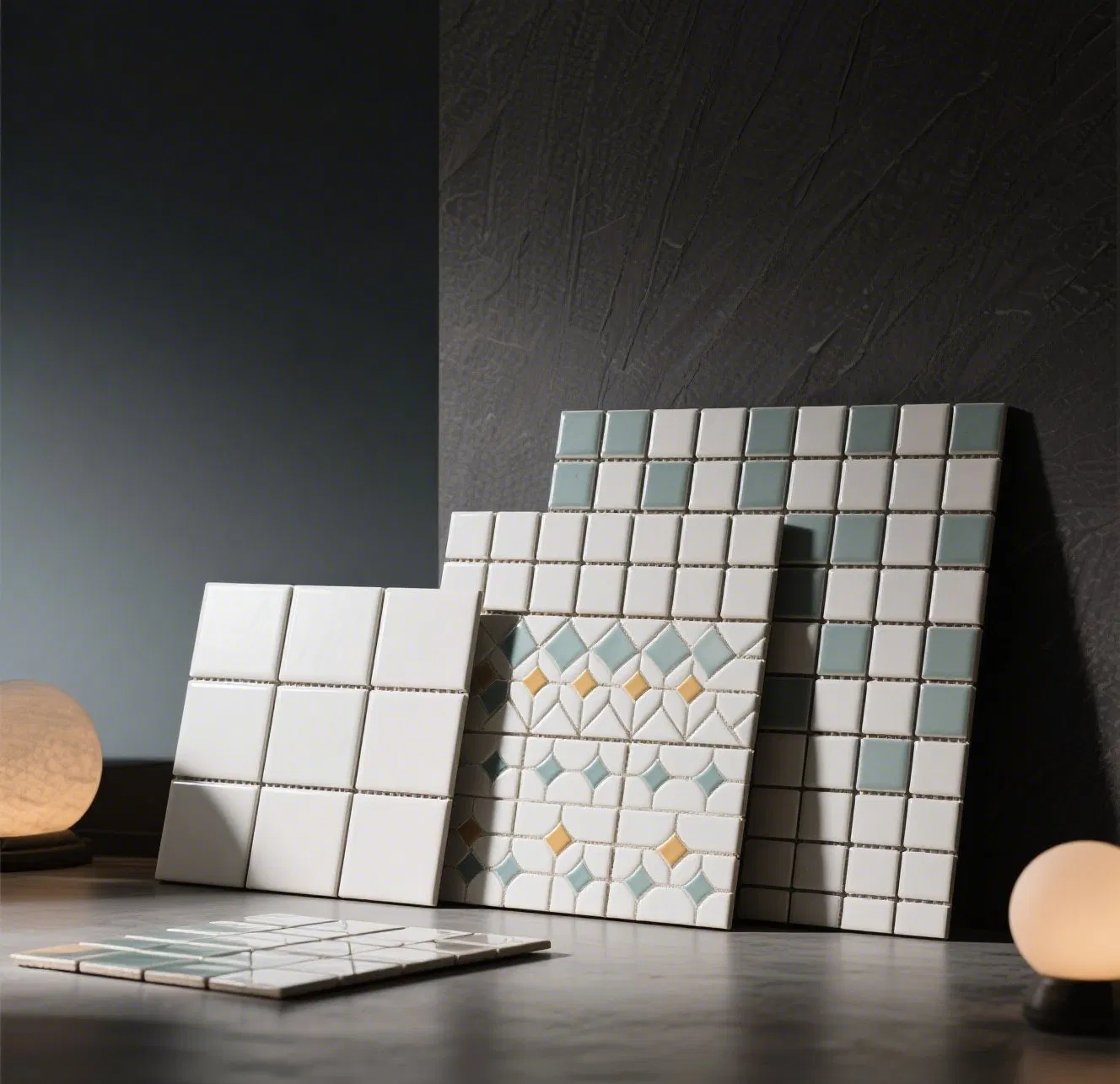 Elegant Mosaic Tile Sheets with Mesh for Stylish Rentals