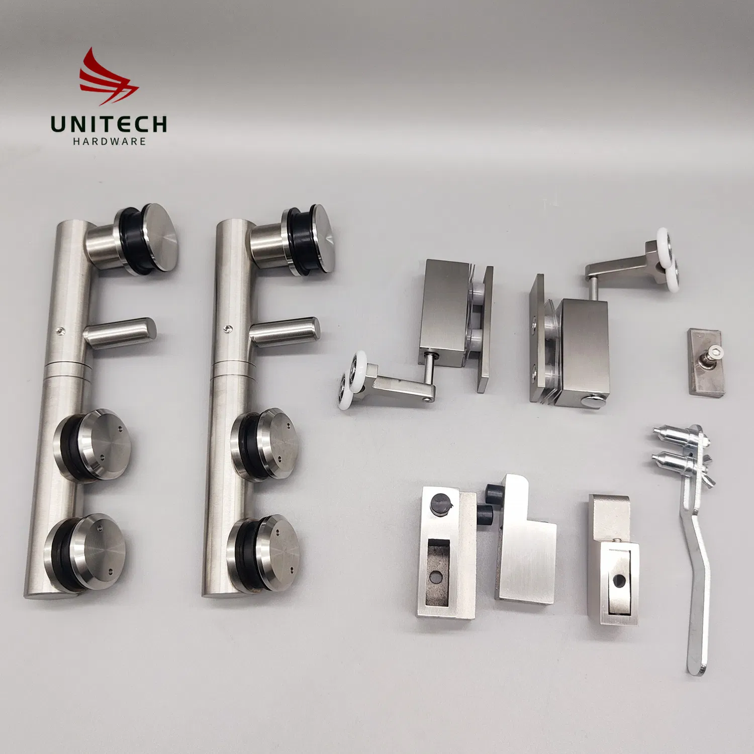 New Design Bathroom Glass Folding and Sliding Door Roller and Clamp Accessories