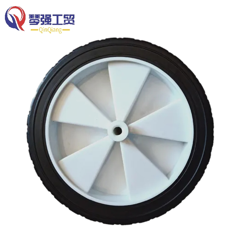 PVC 8 Inch PVC Plastic Solid Wheel, 8"X1.75" Lawn Mower Folding Garden Utility Tool Wagon Cart Wheel