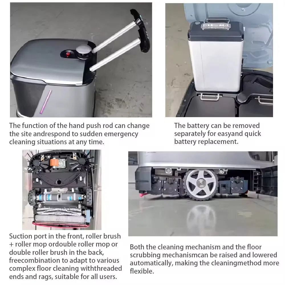 Automatic Commercial Smart Self Cleaning Vacuum Robot Indoor Cleaning Robot Self-Charging