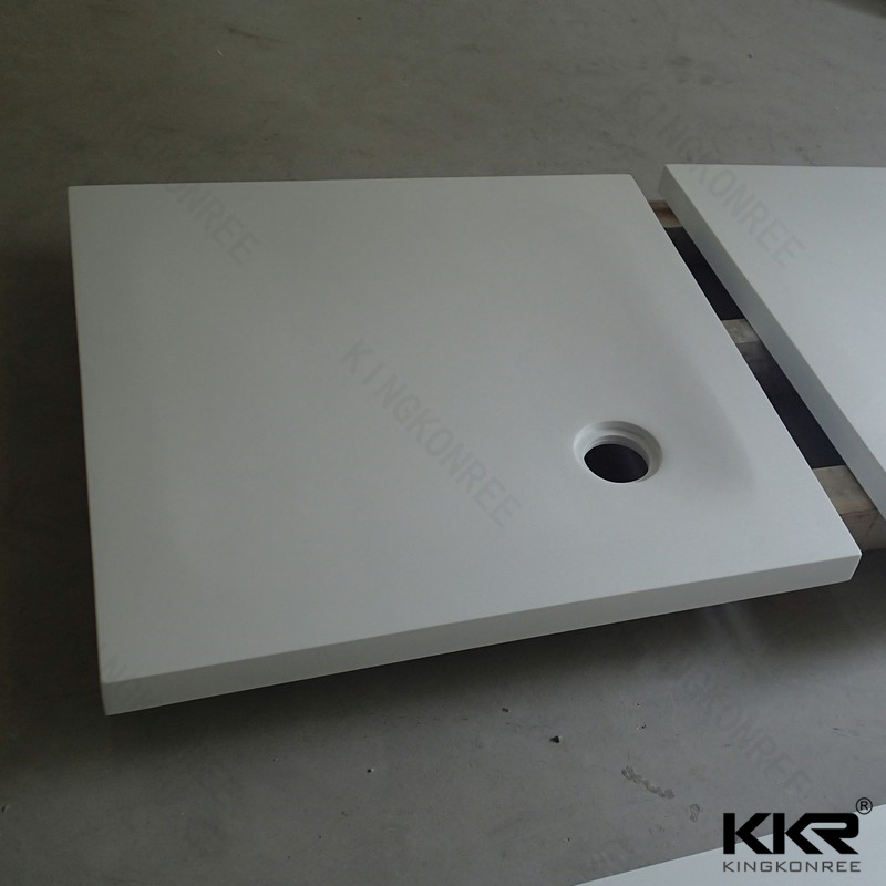 Man Made Stone Resin Artificial Marble Bathroom Shower Tray