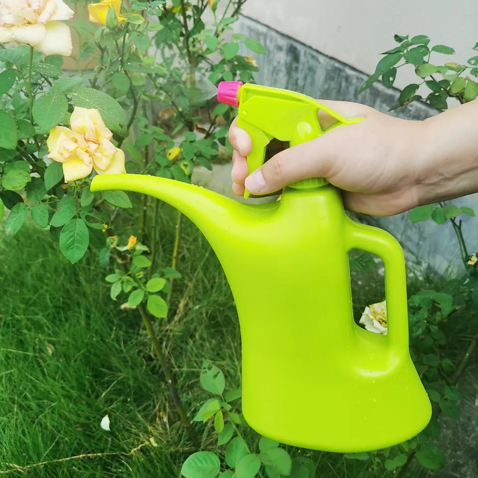 Top-Level PP+PE 1000ml Watering Can Garden Hand Pressure Spray Garden Watering Tools for Flower and Plants Irrigation