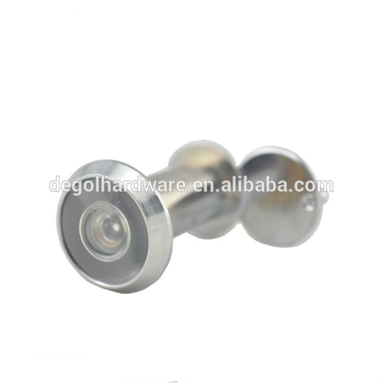 180 Degree Sliver Brass Door Viewer Door Lens with Cover