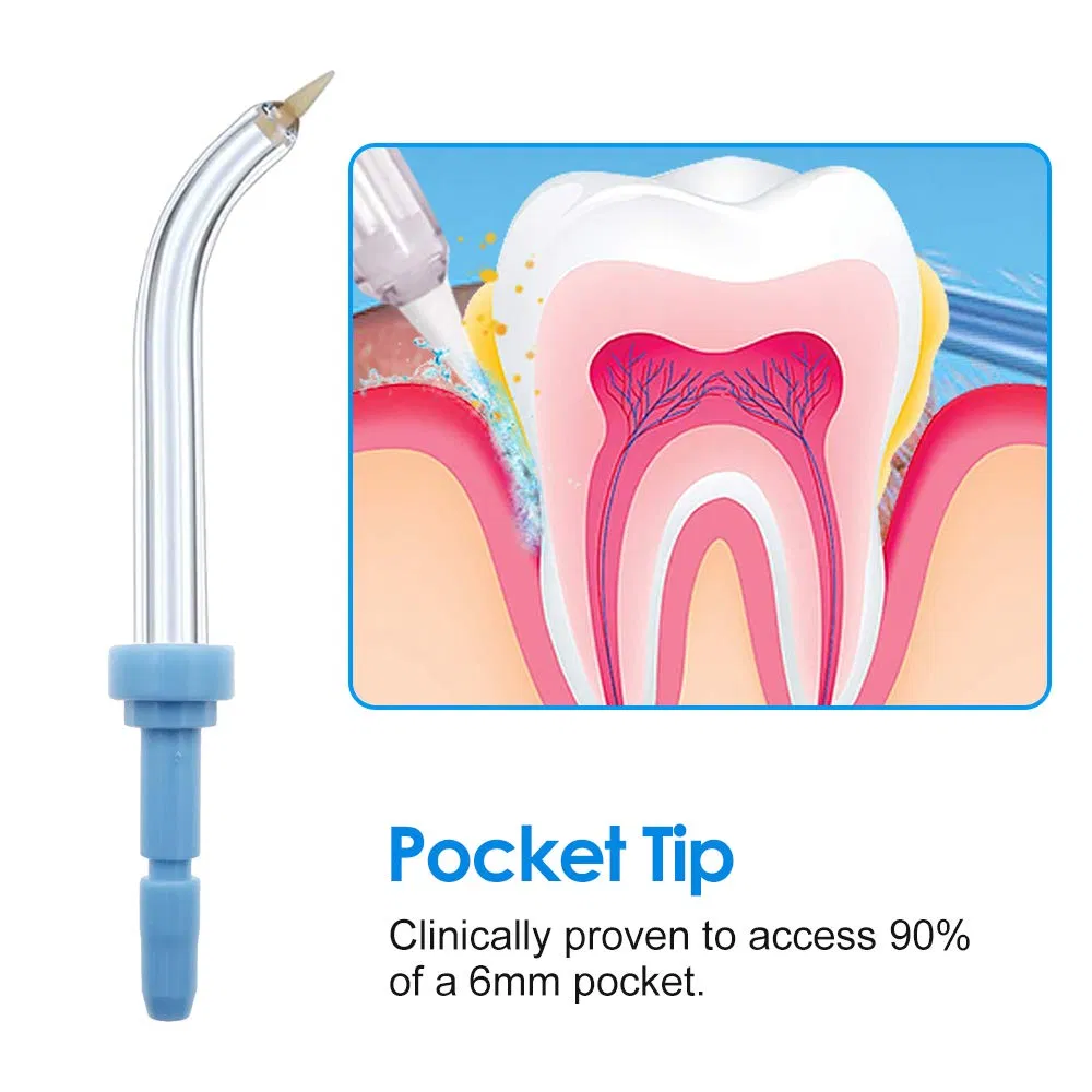 SJ Replacement Tips Compatible Waterpiks Multi-Color Dental Periodontal Water Flosser Tip Replacement Water Flosser Pocket Tips