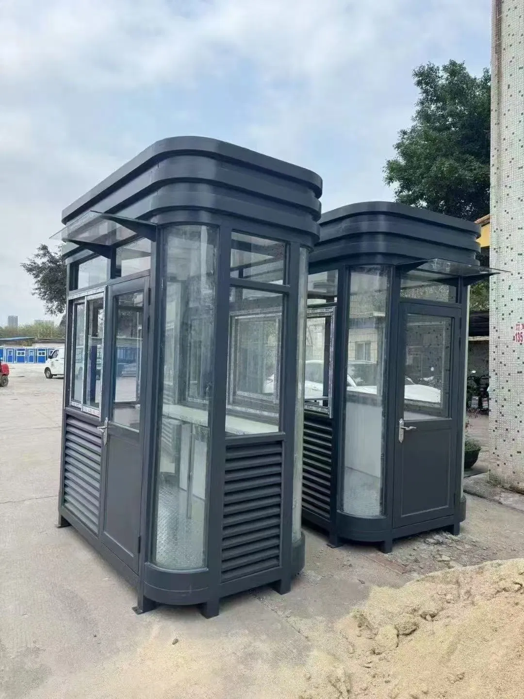 Mobile Prefabricated Security Box Portable Security Booth