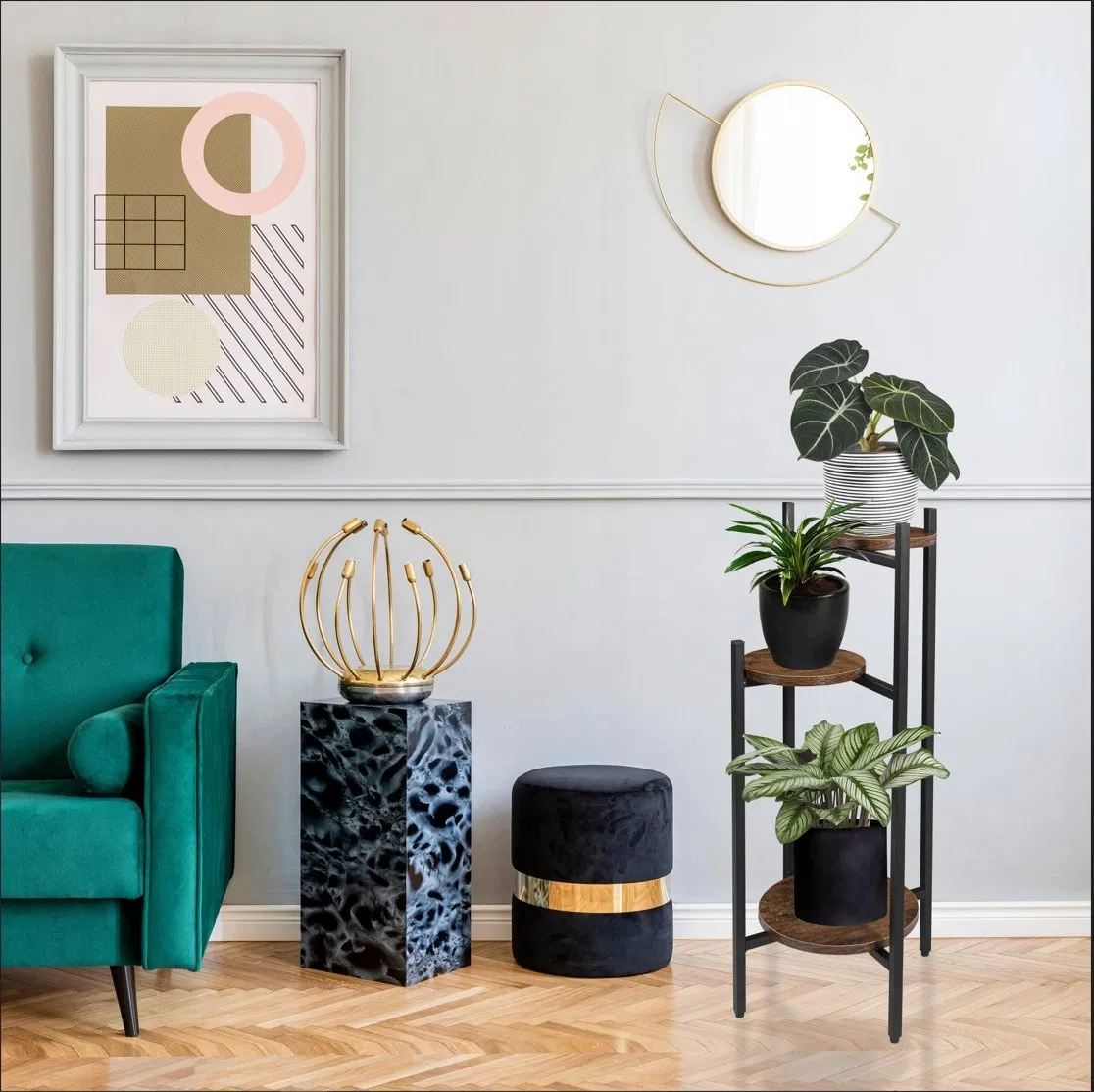 Wood Plant Rack Support Outdoor Wooden Hang Potting Shelf Wedding Decoration Multi-Layer Flower Stands Display