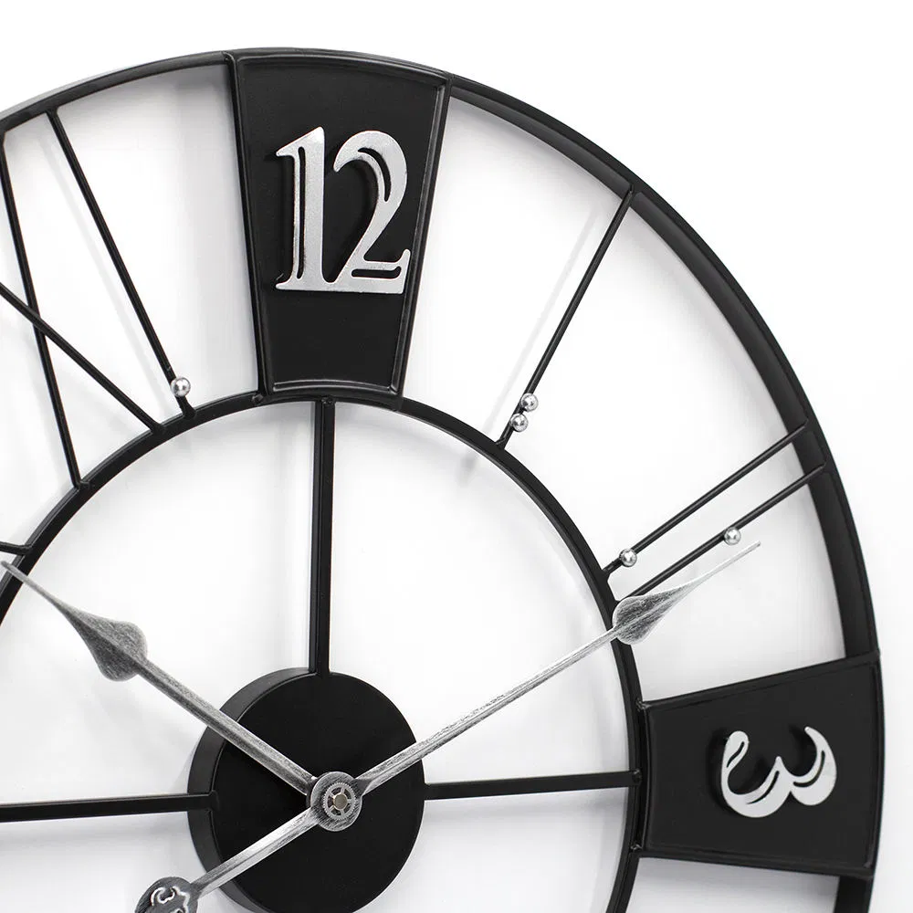 Hot Sale Roman Numeral Style Decorative Metal Wall Clock