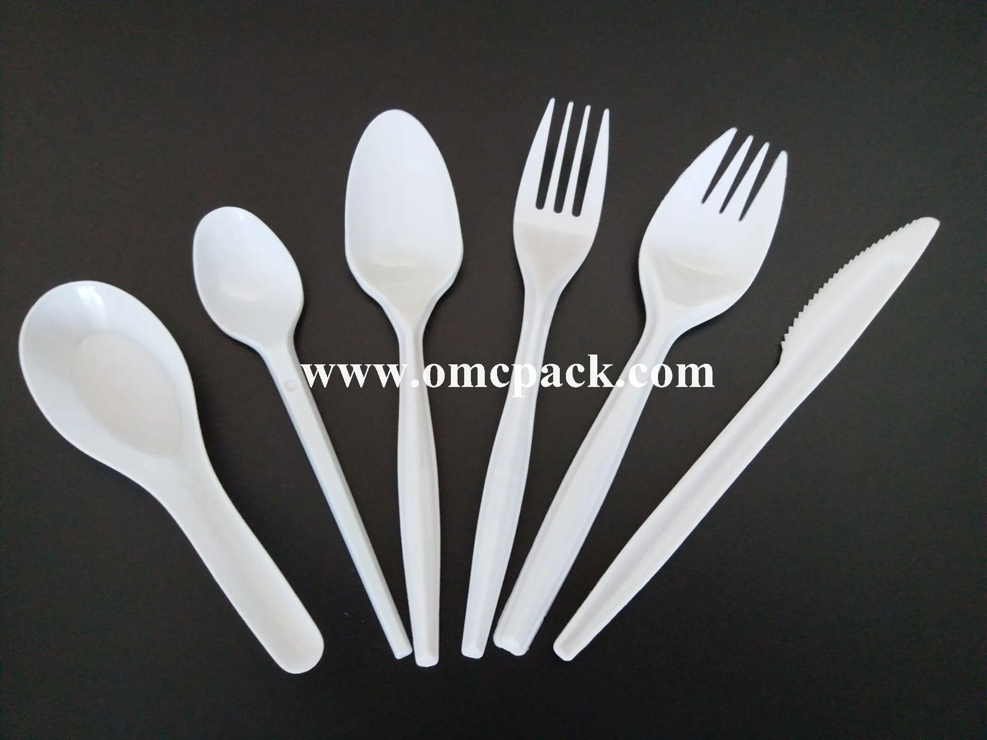 White PP Disposable Tableware Plastic Cutlery