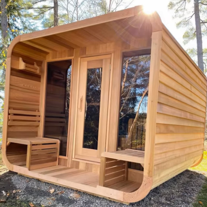 Инфракрасная сауна Boda Cedar для улицы с дровяной печью