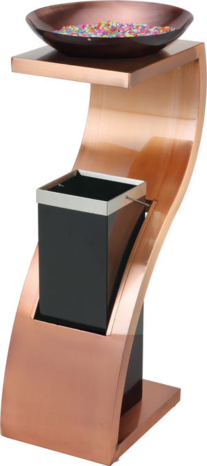 Урна с пепельницей из нержавеющей стали YH-34G