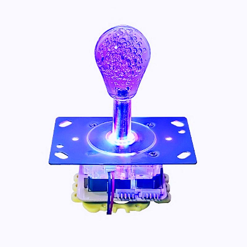 1PCS Ydc Colorful Integrated Semi-Elliptical Crystal Balltop Rocker Arcade Machine Semi-Oval Joystick