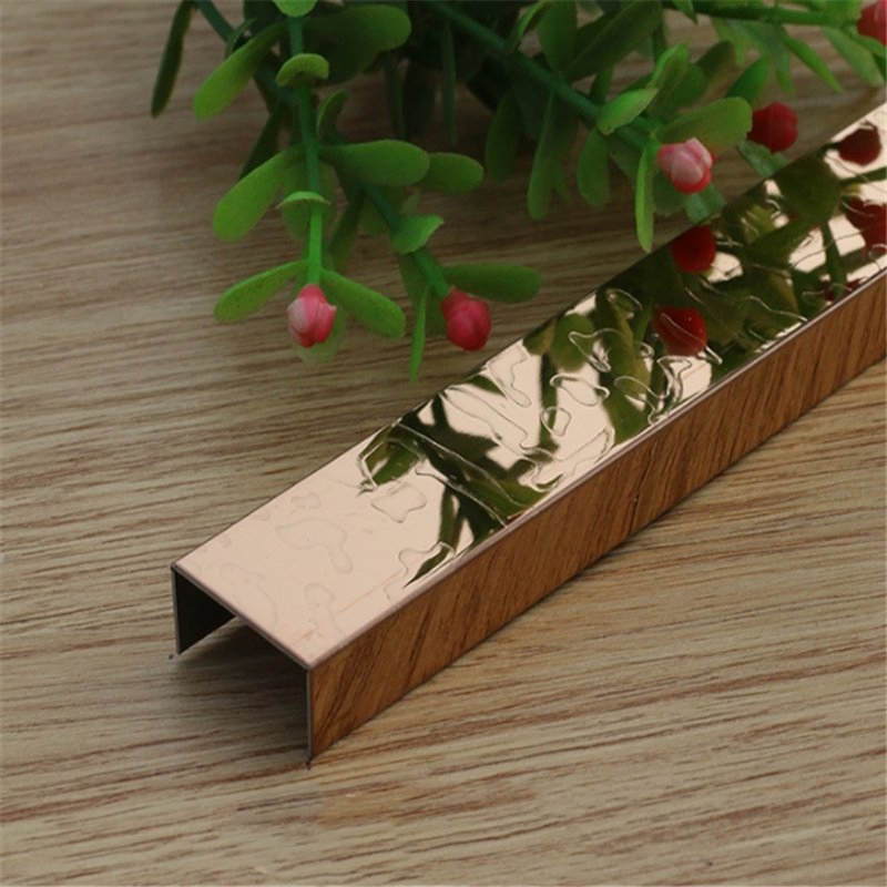 304 316 Brand PVD Coil Materials Stainless Steel U Channel Metal Surface Stainless Steel Profile for Decoration