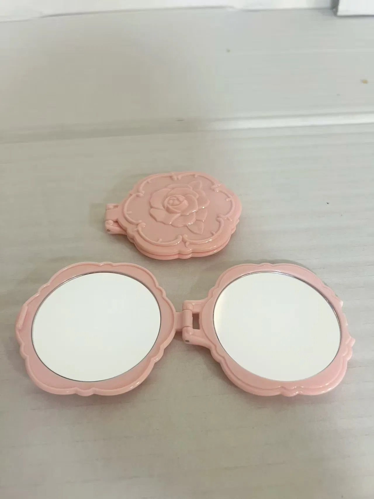Small Rose Double-Sided Folding Pocket Mirror