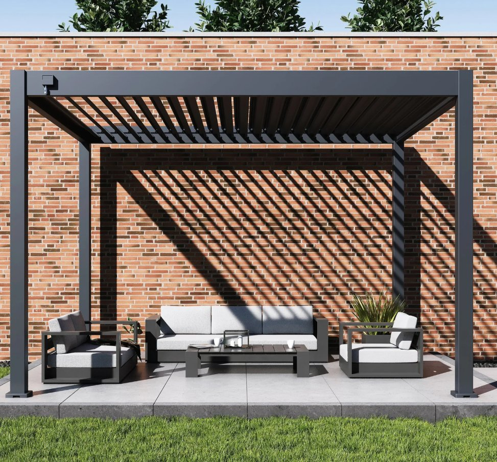 Premium Motorized Aluminum Pergola for Outdoor Patio with Durable Construction
