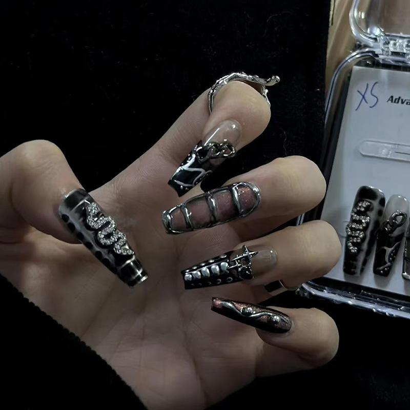 Wholesale Nail Art Diamond Alloy Jewelry Snake Zircon Three-Dimensional Nail Decoration Charms