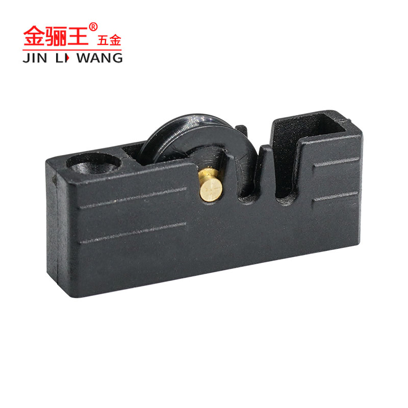 Aluminum Profile Wheel Black Plastic Housing Sliding Window Roller for Window Hardware Fittings