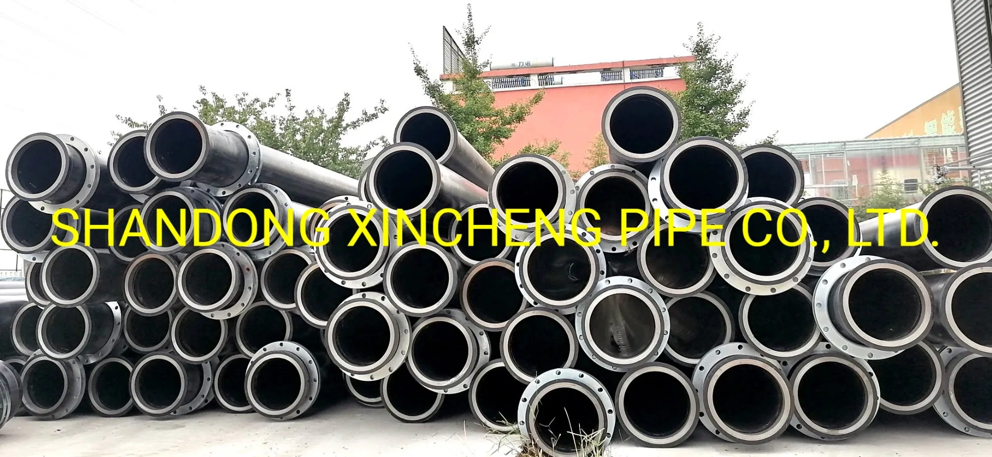 Тяжелая труба для земснаряда HDPE с фланцевым соединением