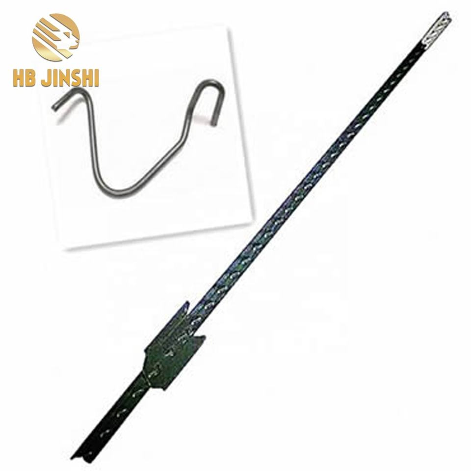 1.33lbs X 10FT Studded T Post Heavy Galvanized Studded T Post Farm Fencing Stakes
