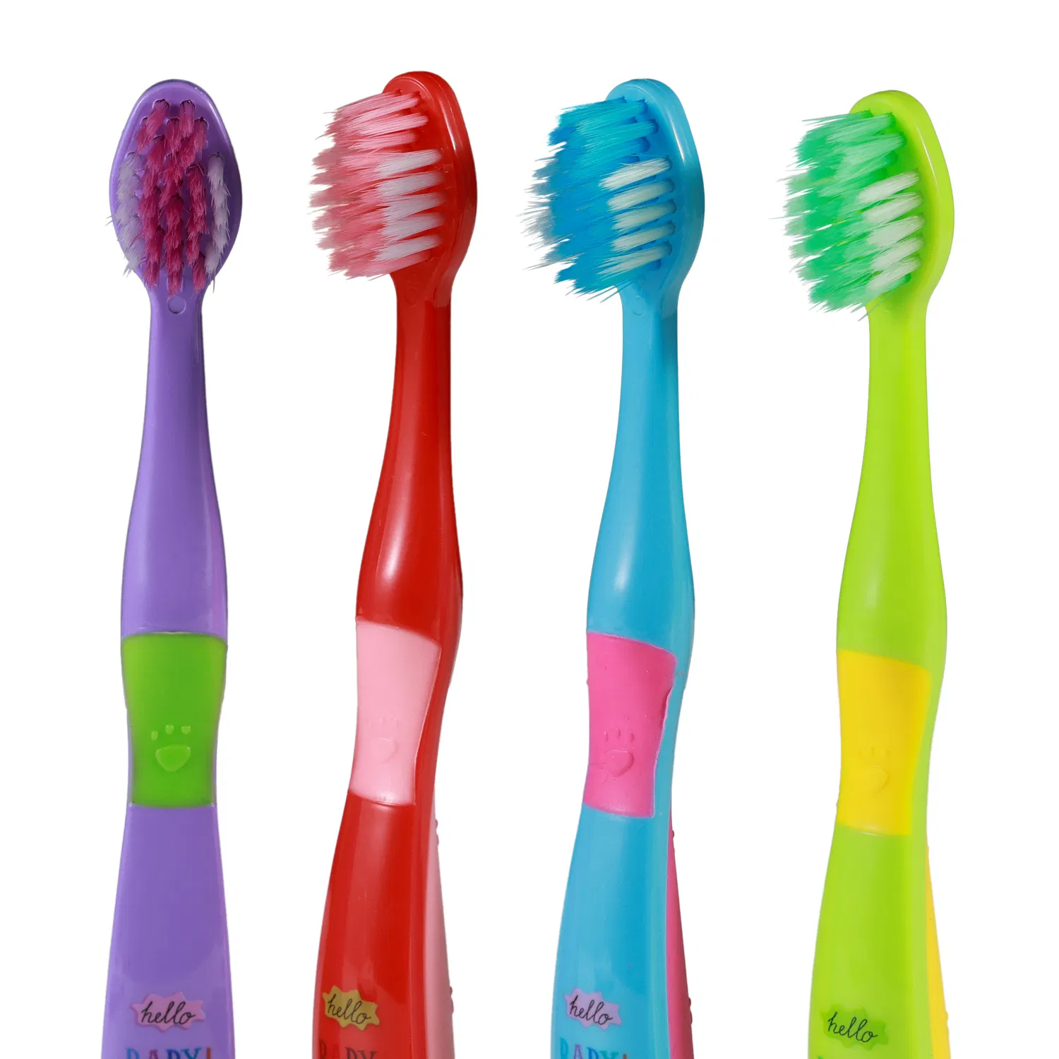 PP TPE Handle DuPont Tynex Bristles Printing Cartoon Child Kids Toothbrush