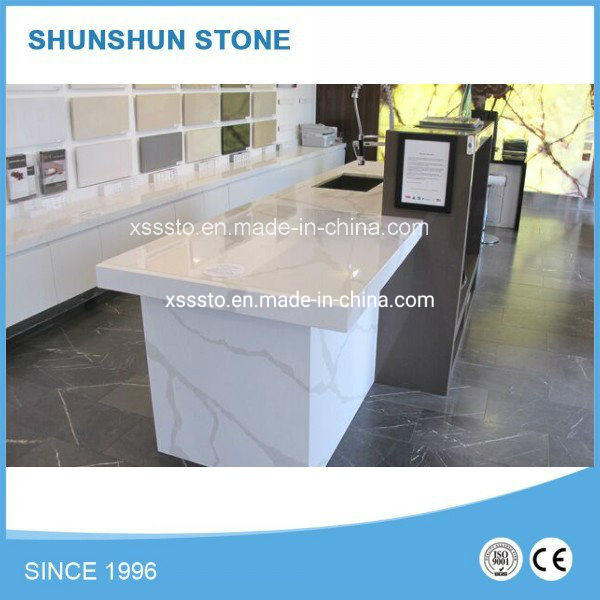 Calacatta White Artificial Quartz Stone Quartz Countertop