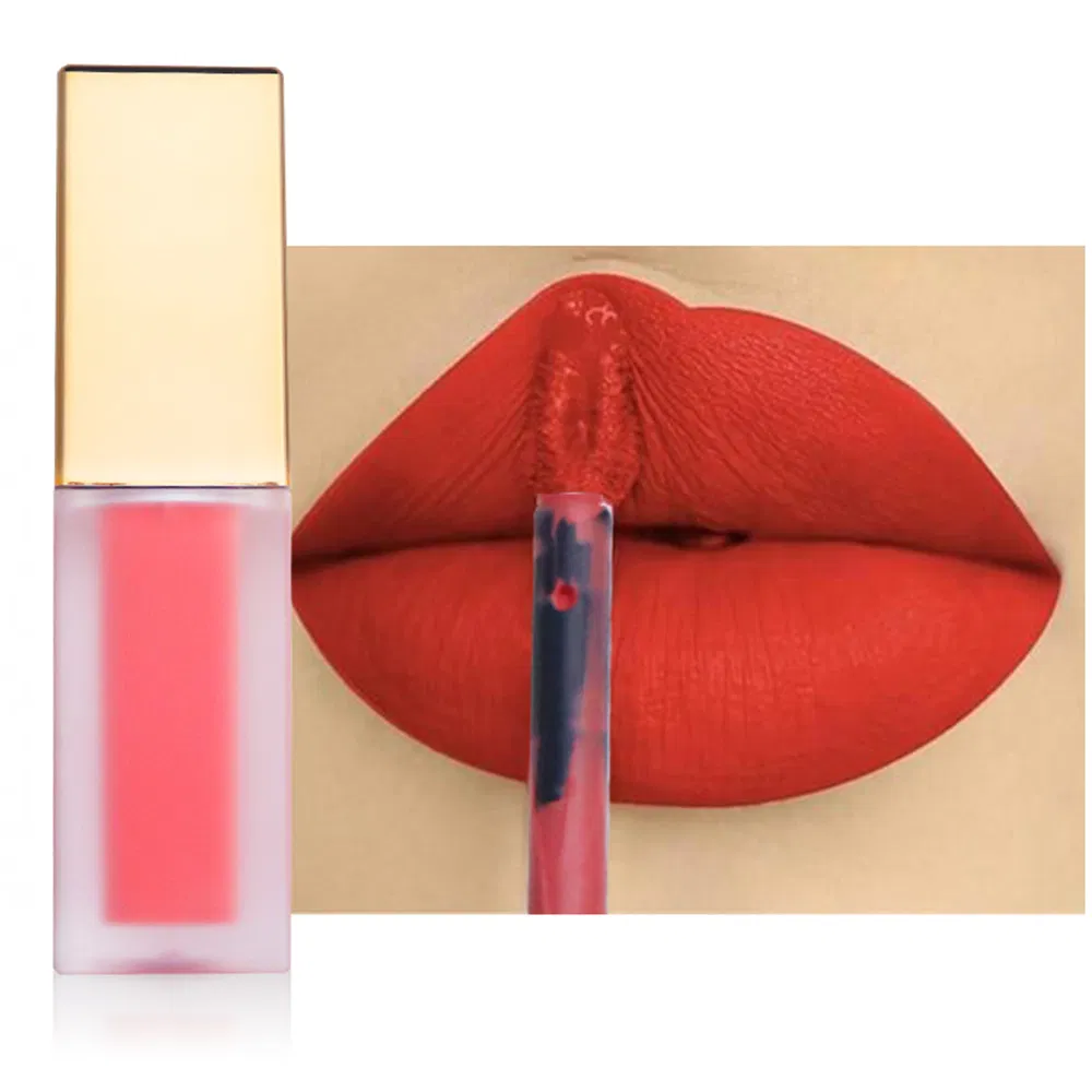 OEM Gold Cover Square 29 Color Matte Long Lasting Gloss Lip Gloss Liquid Lipstick Makeup