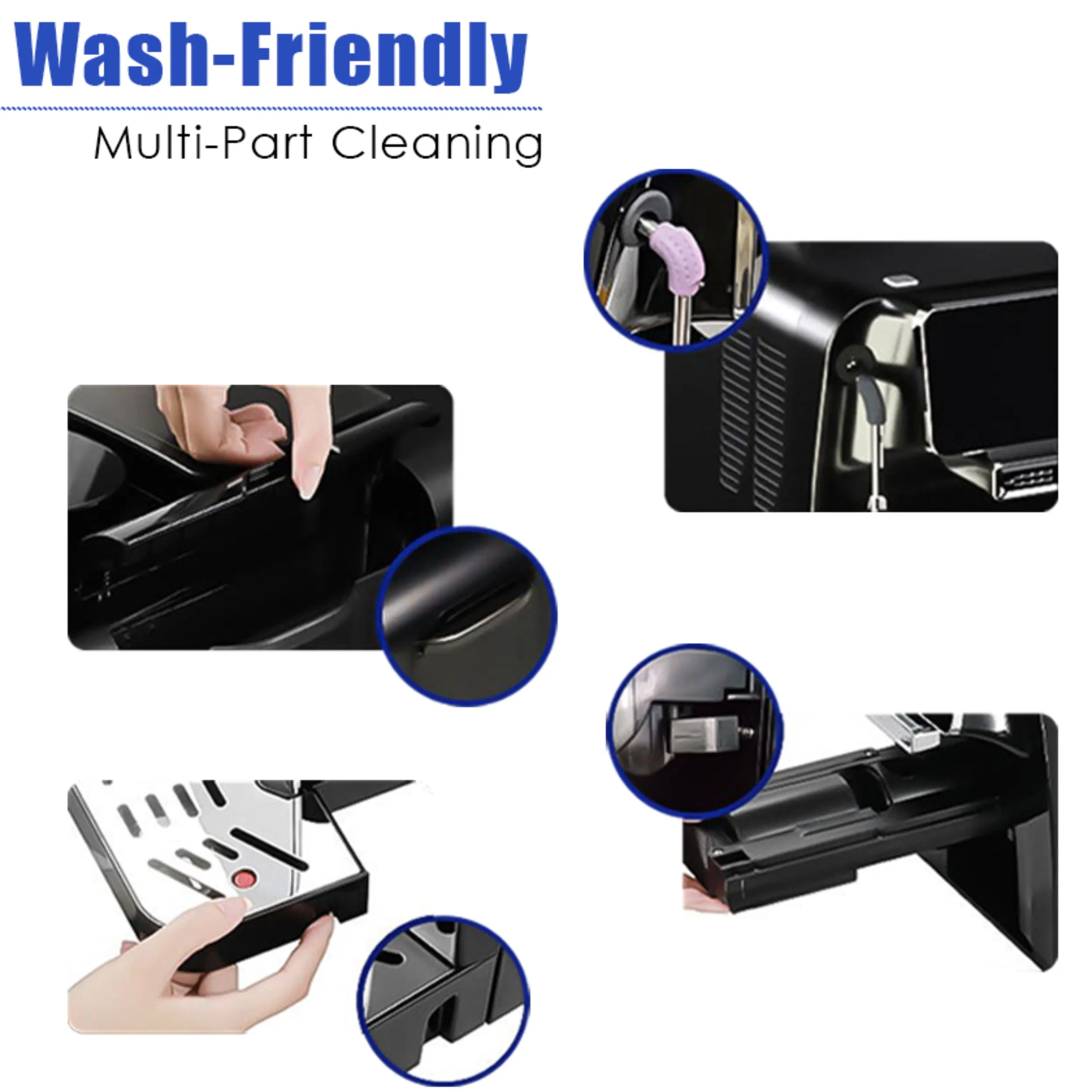 Longbank Wholesale Best Selling High Quality Italy Ulka 19bar 1480W Fully Automatic Espresso Coffee Making Machine with Grinder