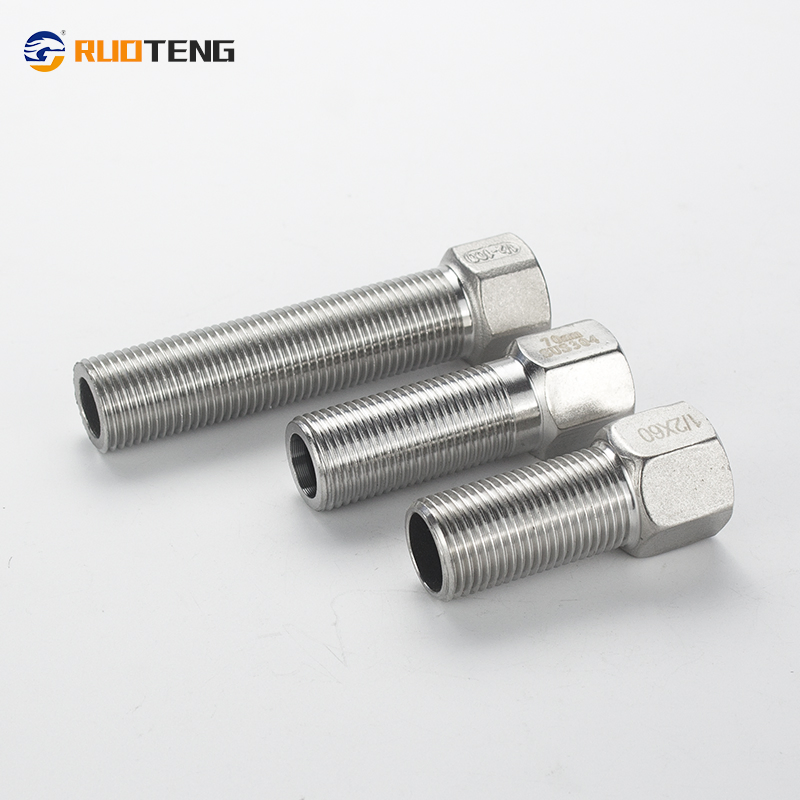 [Ruoteng] Stainless Steel Inner and Outer Joint Long Type Hex Reducer Nipple