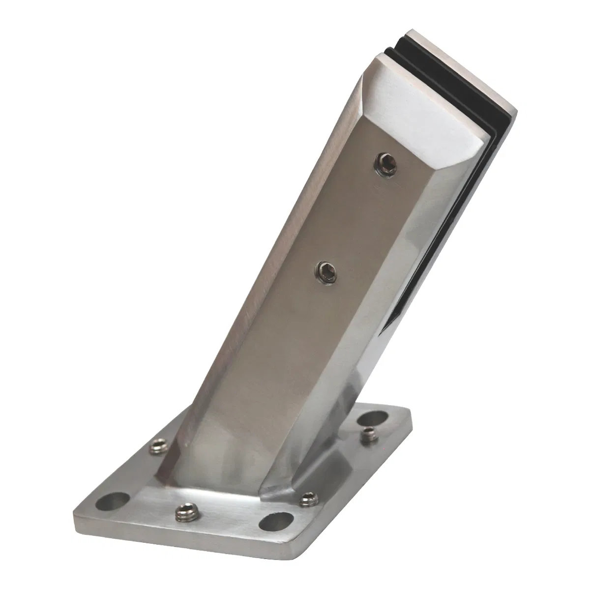 Zd Adjustable Stainless Steel Frameless Glass Spigot for Deck and Stairs Handrail Glass Railing Angle Glass Spigot