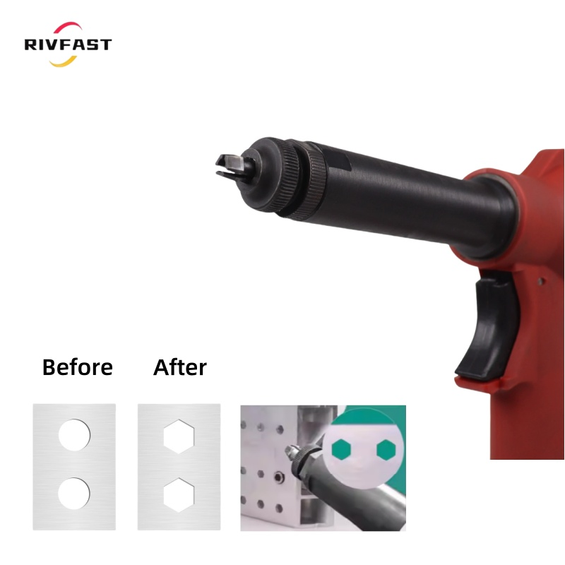 Пневматическая заклепочная машина для шестигранных отверстий M4-M10