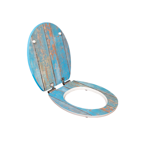 Wooden E1 MDF Soft Closing Toilet Seat Toilet Lid Seat Cover Dw-022