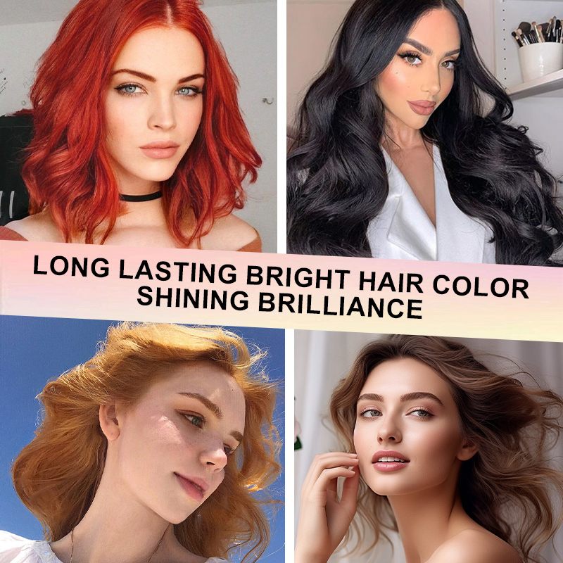 Colorful Colour for Hair with Moisturizing Hair Dye Shampoo Formula