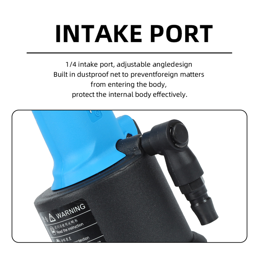 Handheld Air Riveter Easy Operation Rl-4000s Pneumatic Rivet Gun Powerful Pull Force Riveting Tool 2.4-4.0mm