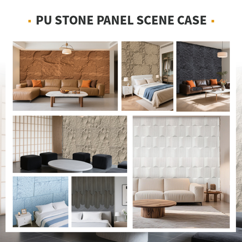 Fade-Resistant Thermal PU Stone Wall Sheets Exterior Commercial Building Facade System