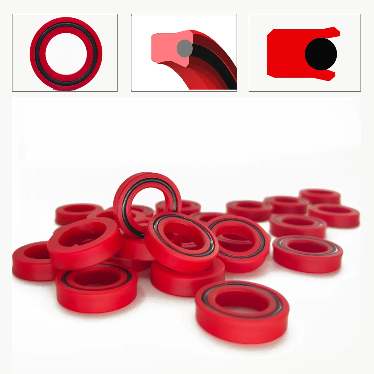 Уплотнение поршня Y-губы для высоких температур