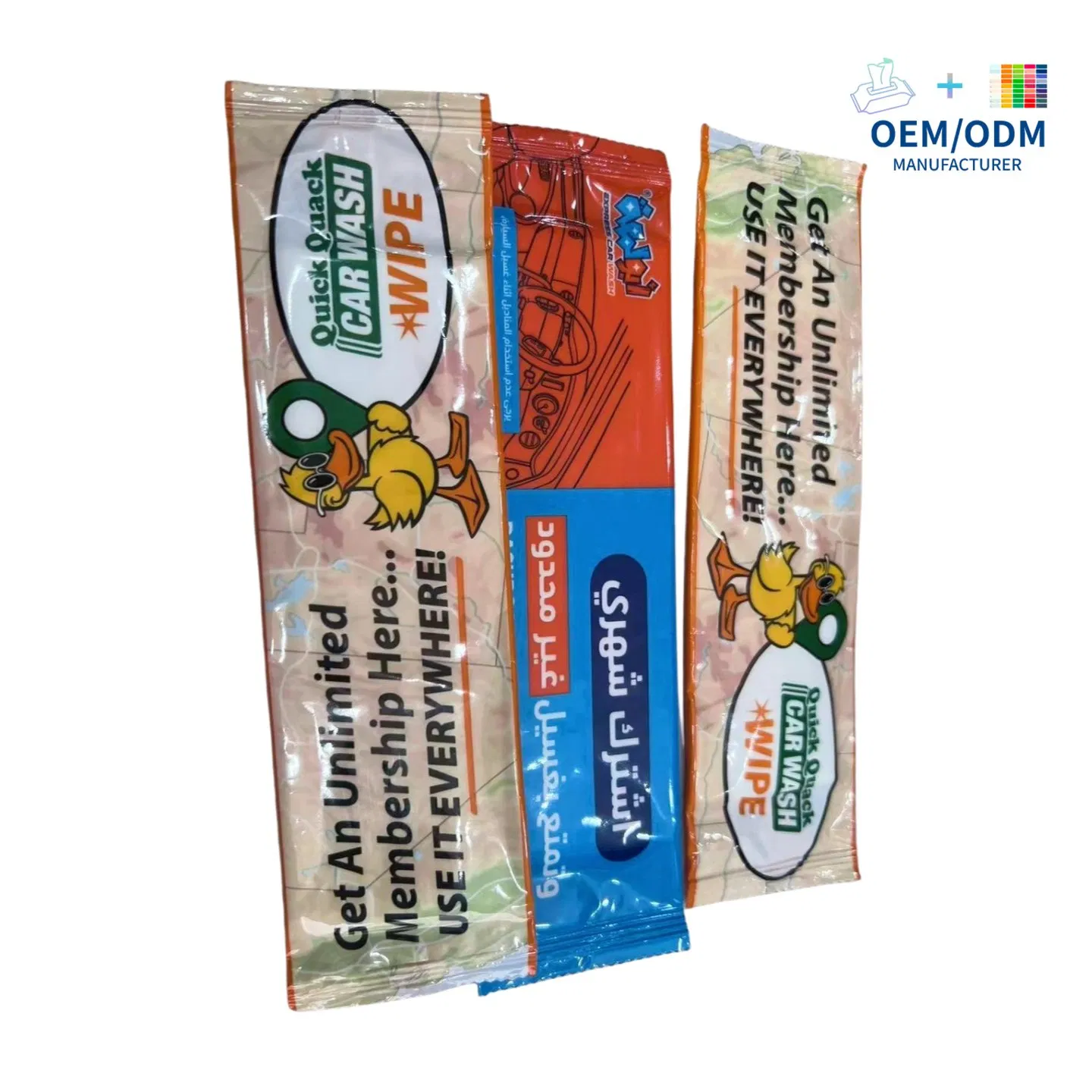 OEM/ODM Pre-Moistened Car Dash Wipes 20X25cm Individually Wrapped Dashboard Wipes 1000PCS Per Box