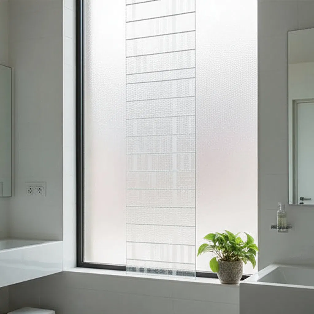 Modern Metallic-Accent Mural Glass Bespoke Focal Wall Laminated Glass