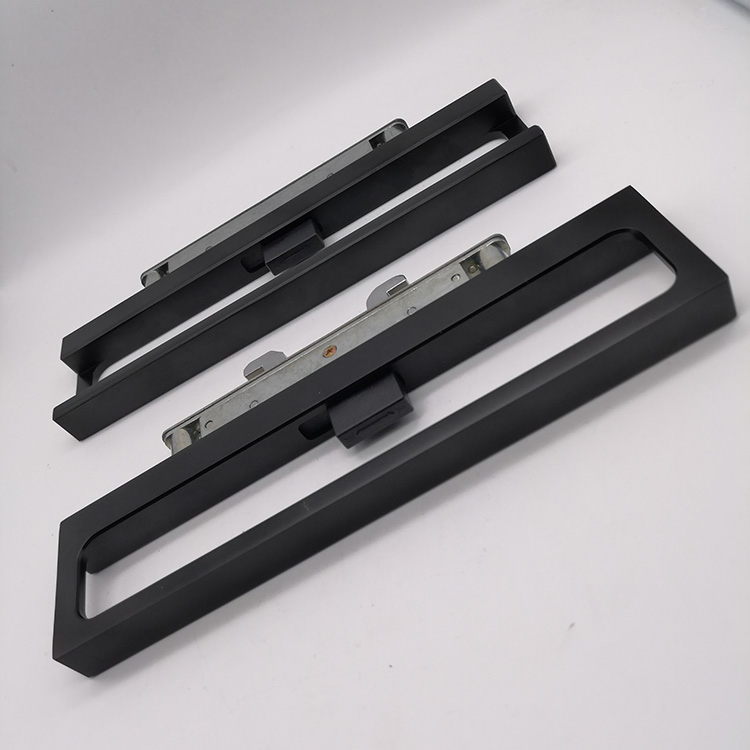 14mm Slim Aluminum Framed Profile Sliding Cavity Glass Pull Lock