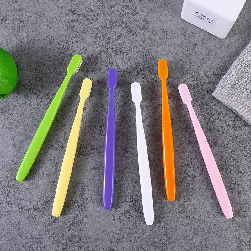 OEM Candy Color Toothbrush with Private Logo Soft Bristle Adult Toothbrush